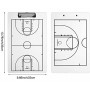 Доска тренерская баскетбольная тактическая Basketball Coaches Clipboard 35х22 см (BCCJ.1)