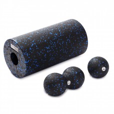 Набор массажный Cornix: мяч Ball 8 см, мяч Duoball 8х16 см, роллер Foam Roller 30х15 см (XR-0078)