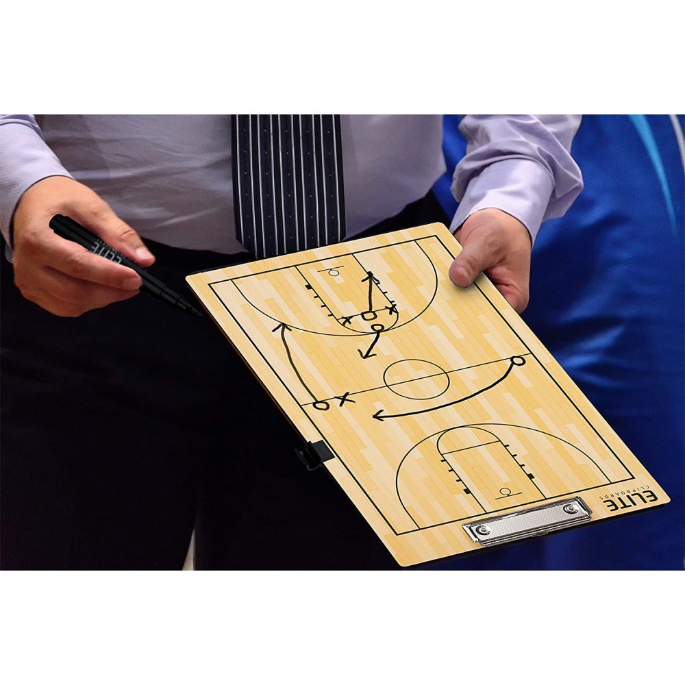 Доска тренерская баскетбольная тактическая Elite Basketball Coaching Board 23х38 см
