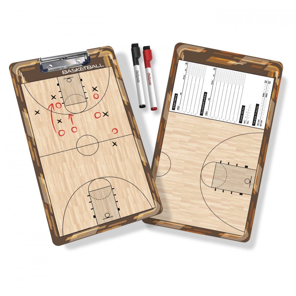 Доска тренерская баскетбольная тактическая GoSport Basketball Coaching Board 24х40 см (GS01)