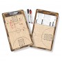 Доска тренерская баскетбольная тактическая GoSport Basketball Coaching Board 24х40 см (GS01)