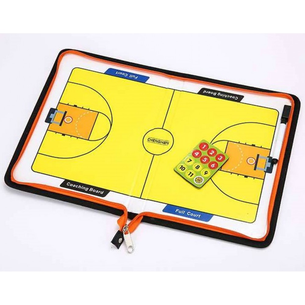 Доска тренерская баскетбольная магнитная Basketball Coaching Board 42см x 28,5см (C-5935)