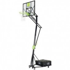 Стойка баскетбольная EXIT Galaxy green-black 230-305 см передвижная на колесах регулируемая (46.05.10.00)