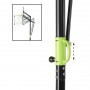 Стойка баскетбольная EXIT Polestar green-black 230-305 см передвижная на колесах регулируемая (46.60.10.00)