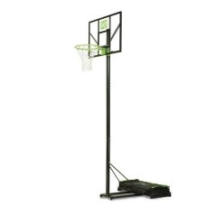 Стойка баскетбольная EXIT Comet green-black 230-305 см передвижная на колесах регулируемая (46.65.10.00)