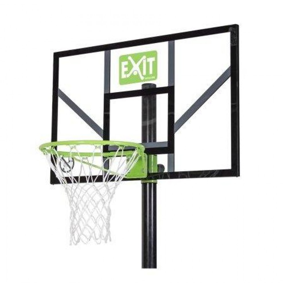 Стойка баскетбольная EXIT Comet green-black 230-305 см передвижная на колесах регулируемая (46.65.10.00)