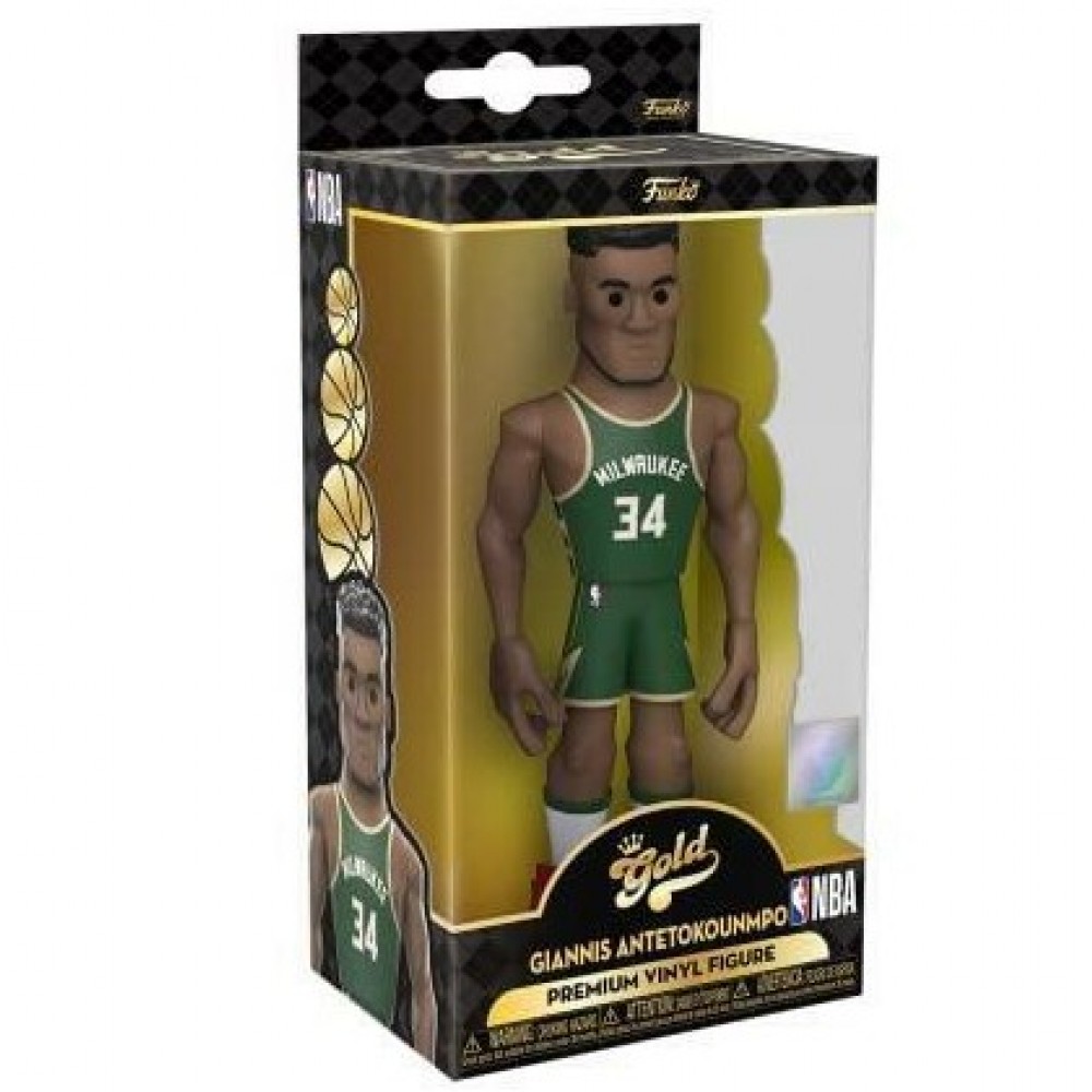 Игрушка-фигурка баскетболиста Funko Pop Gold NBA Milwaukee Bucks - Giannis Antetokounmpo (DRM220324)
