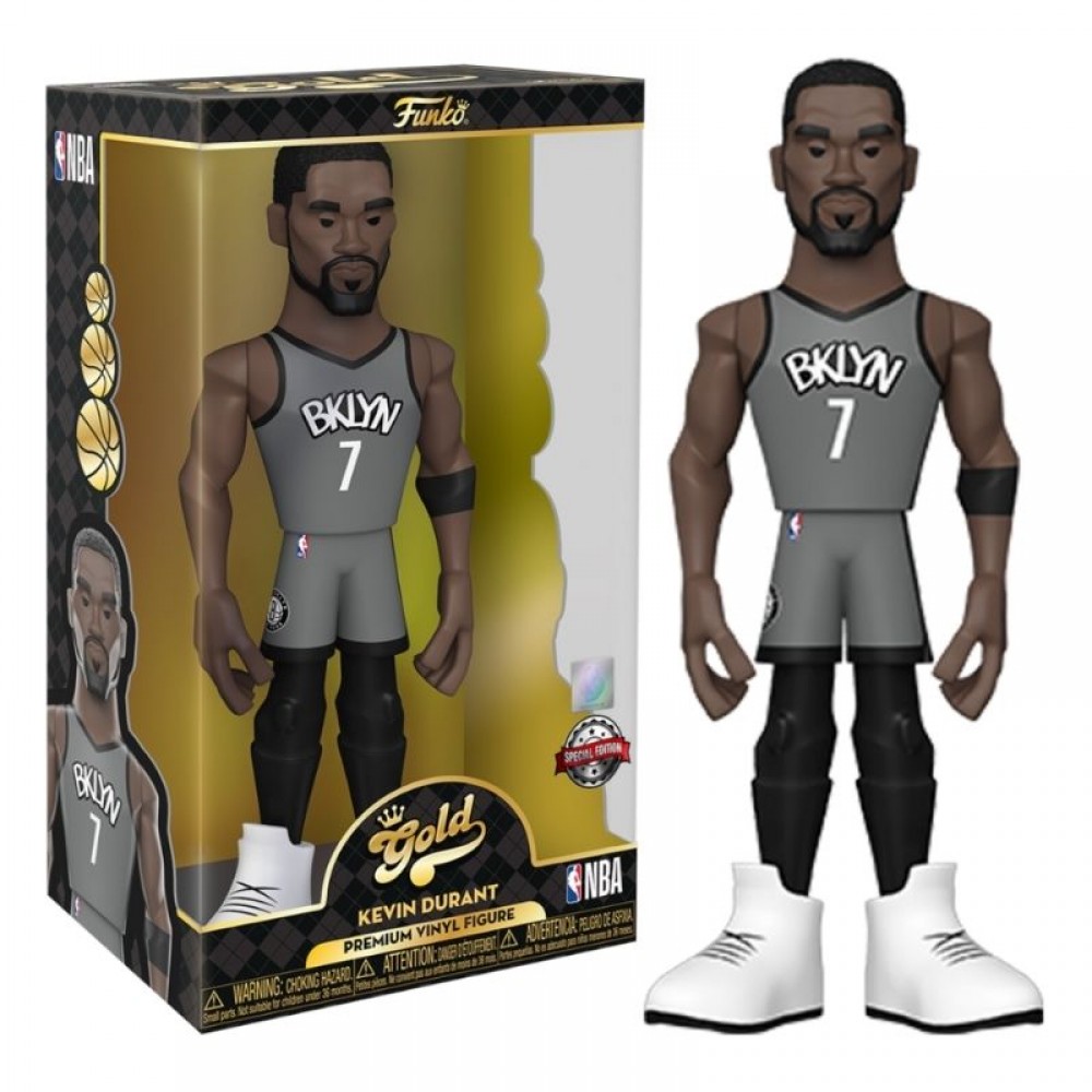 Игрушка-фигурка баскетболиста Funko Pop! Gold NBA Nets - Kevin Durant (DRM220317)