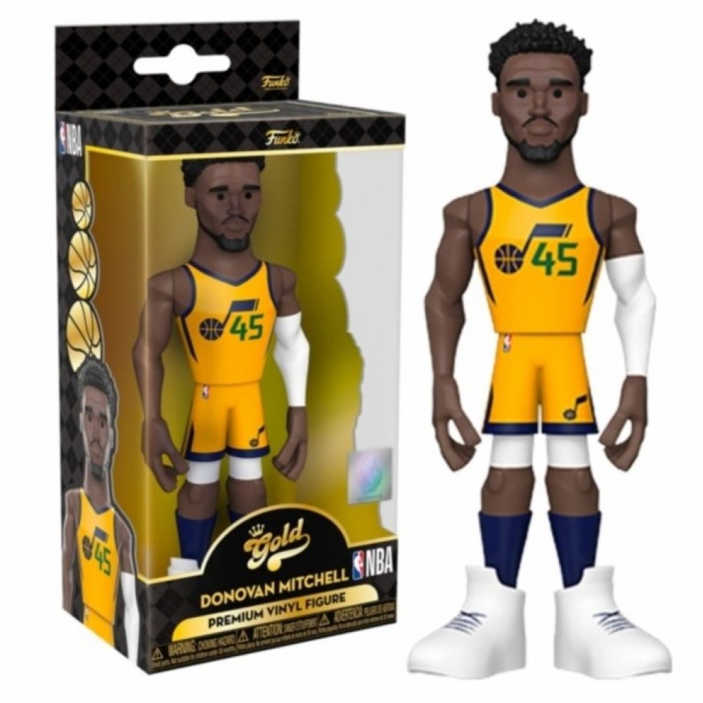 Игрушка-фигурка баскетболиста Funko Pop Gold NBA Uta Jazz Donovan Mitchell (DRM220319.1)
