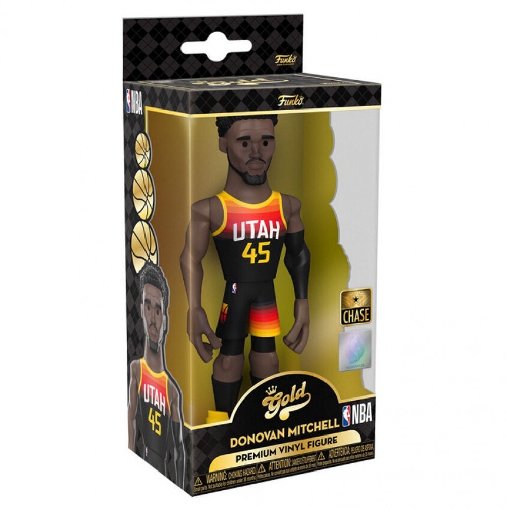 Игрушка-фигурка баскетболиста Funko Pop Gold NBA Uta Jazz Donovan Mitchell (DRM220319)