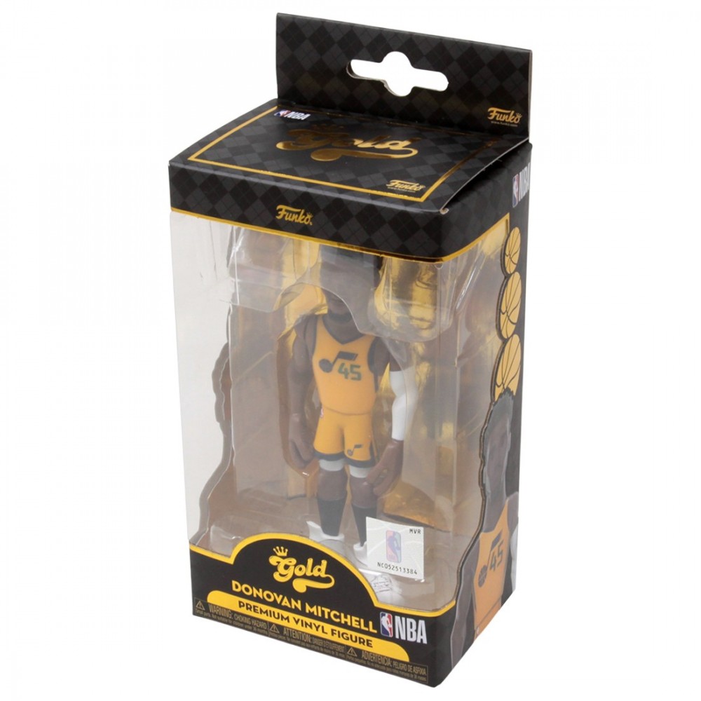 Игрушка-фигурка баскетболиста Funko Pop Gold NBA Uta Jazz Donovan Mitchell (DRM220319.1)