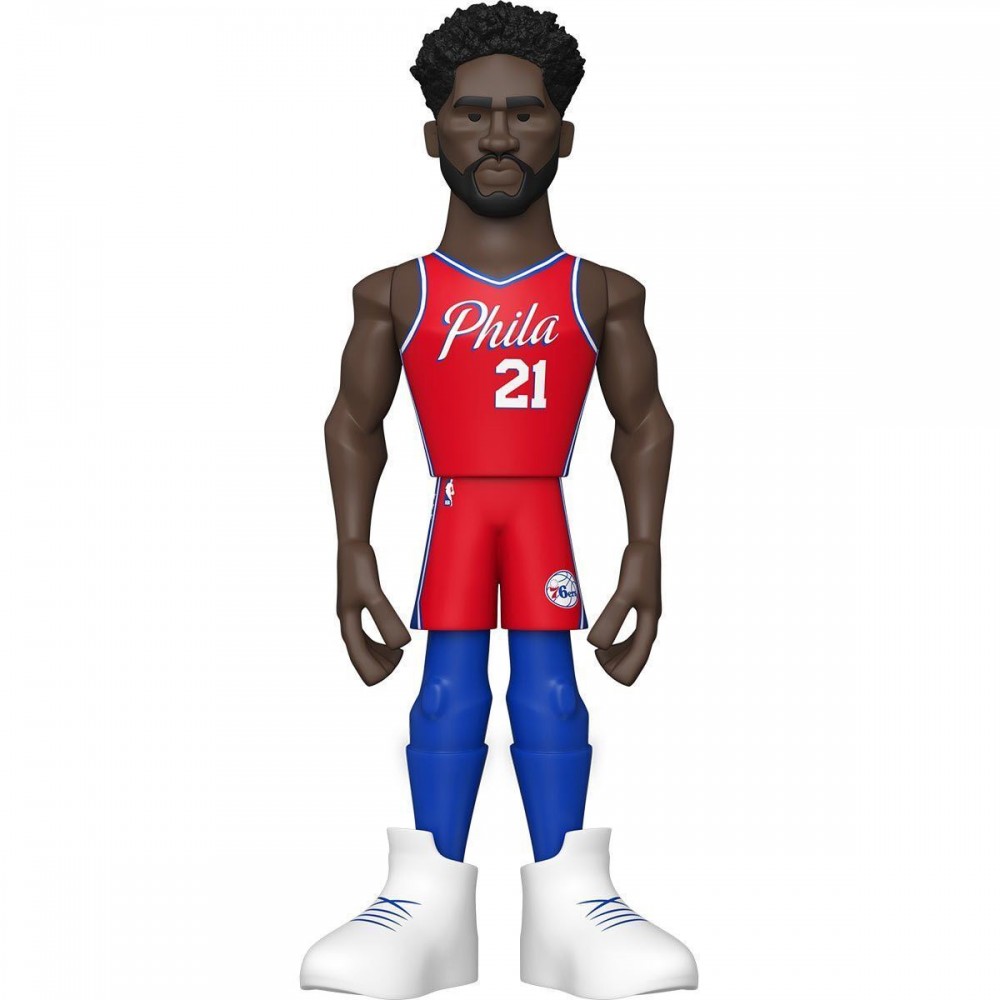 Игрушка-фигурка баскетболиста Funko Pop Gold NBA Philadelphia 76ers Joel Embiid (DRM220318.1)