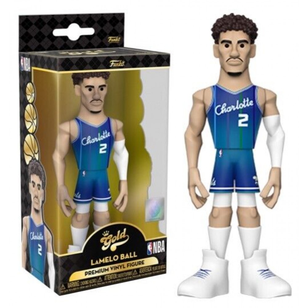 Игрушка-фигурка баскетболиста Funko Pop Gold NBA  Charlotte Hornets LaMelo LaFrance Ball (DRM220318.4)