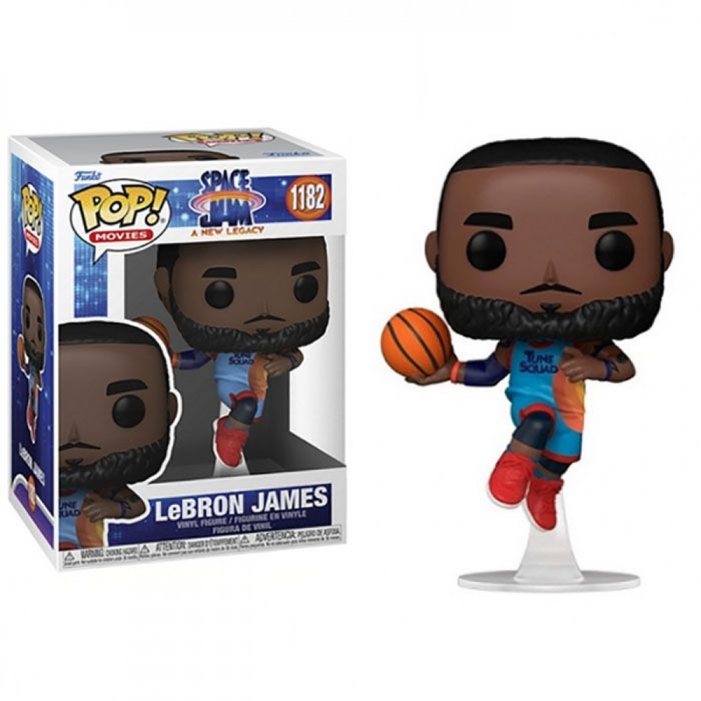Игрушка-фигурка баскетбольная Funko POP Movies Space Jam 2 Lebron James Leaping (DRM220320.2)