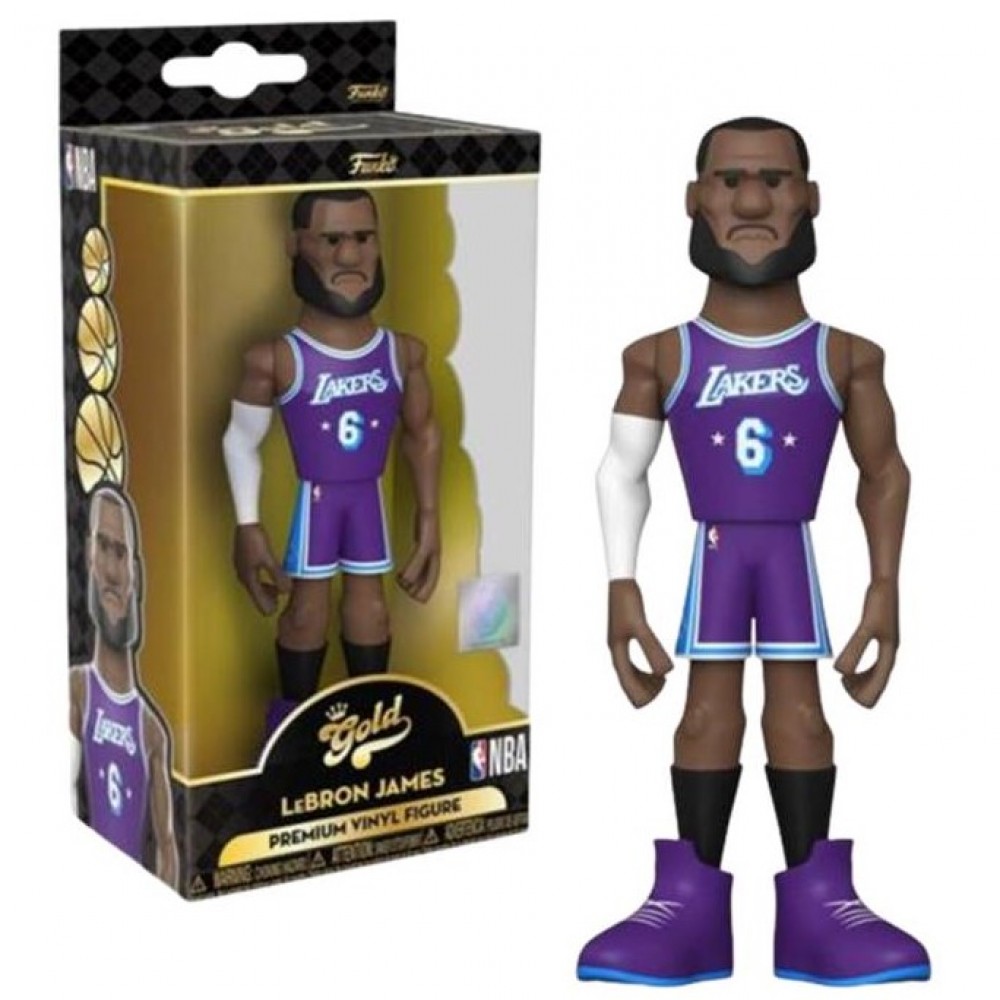 Игрушка-фигурка баскетболиста Funko Pop Gold NBA Lakers Lebron James (DRM220320)