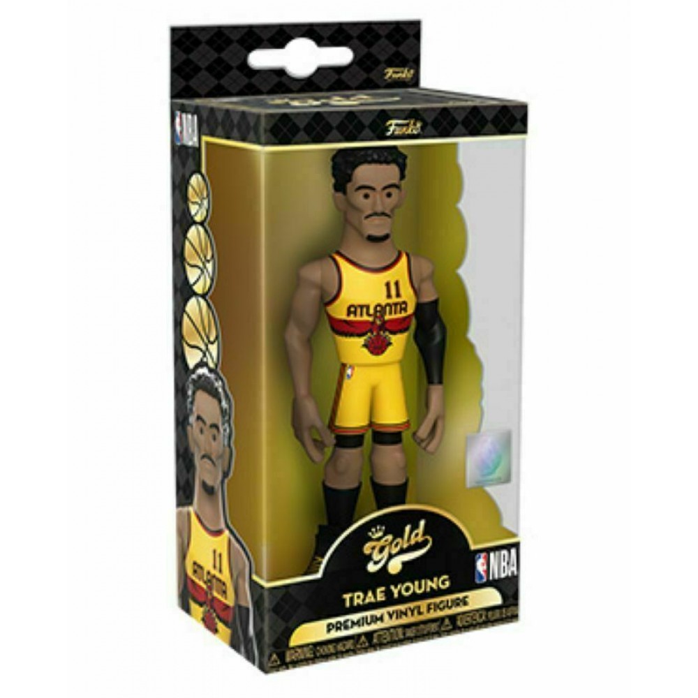 Игрушка-фигурка баскетболиста Funko Pop Gold NBA  Atlanta Hawks Trae Young (DRM220318.2)