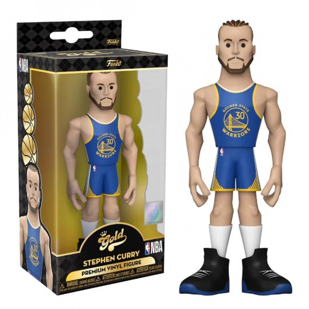 Игрушка-фигурка баскетболиста Funko Pop Gold NBA Golden State Warriors - Steph Curry (DRM220323)