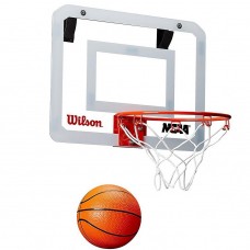 Баскетбольный мини-щит Wilson NCAA Showcase Mini Hoop 38х28 см c кольцом и сеткой (WTBA00219)