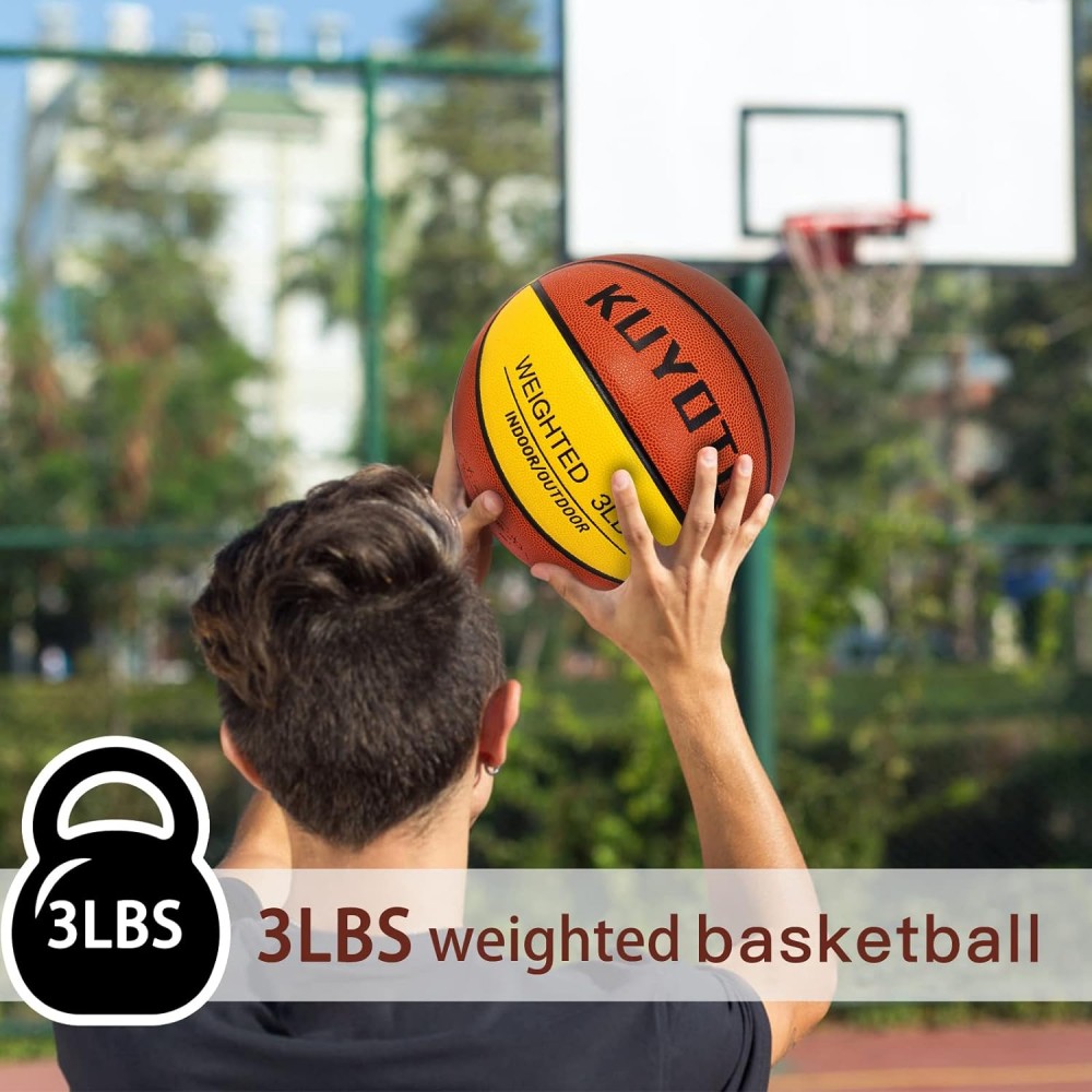 Тяжелый баскетбольный мяч KUYOTQ Training Heavy Weight Control Basketball размер 7 композитная кожа
