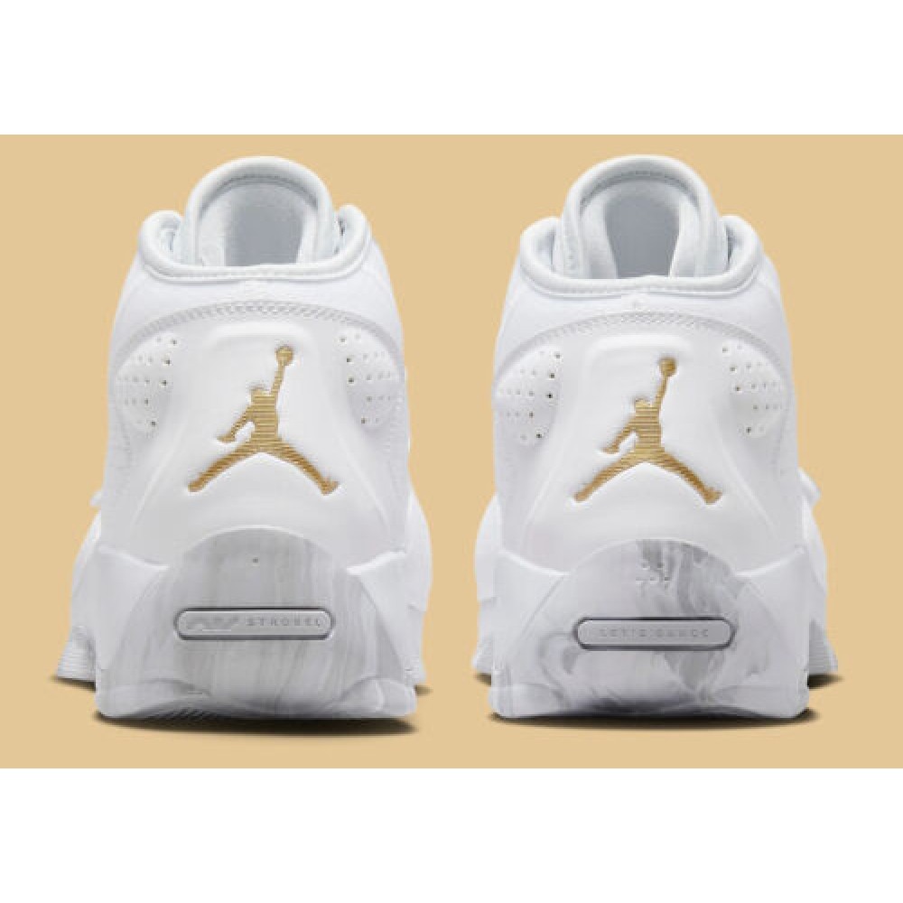Кроссовки баскетбольные Jordan Zion 2 White Metallic Gold Basketball Shoes (DQ7688-170)