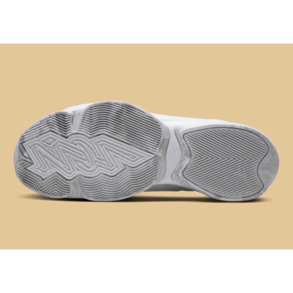 Кроссовки баскетбольные Jordan Zion 2 White Metallic Gold Basketball Shoes (DQ7688-170)