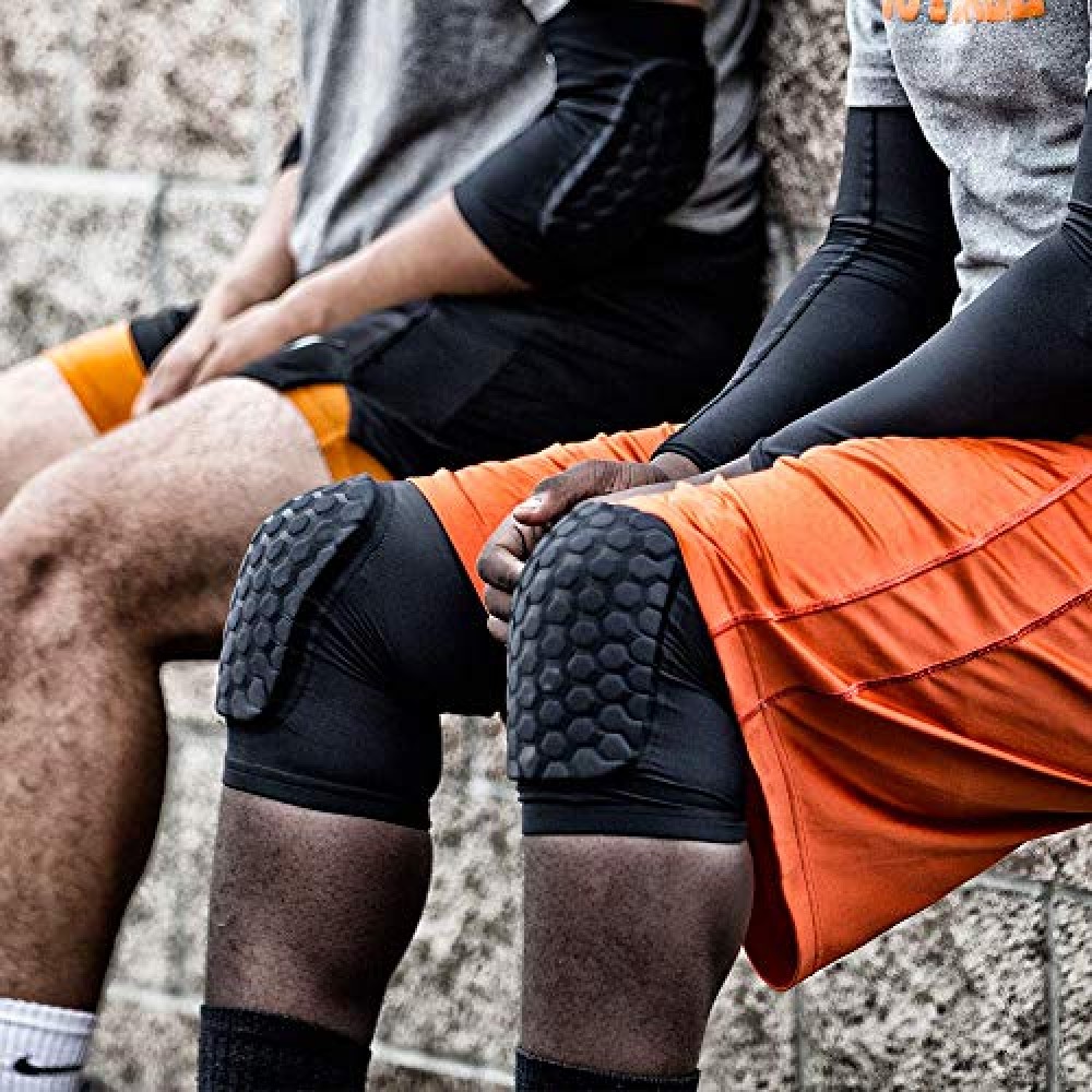 Наколенники баскетбольные McDavid Hex Knee Pads защитные компресионные размер M черные 2 шт. (6440)