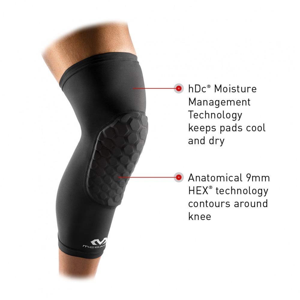 Наколенники баскетбольные McDavid 6446 Hex Knee Pads черные (6446)