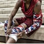 Наколенники баскетбольные McDavid 6446 Hex Knee Pads размер L, XL двухсторонние белые-USA-камуфляж (6446)