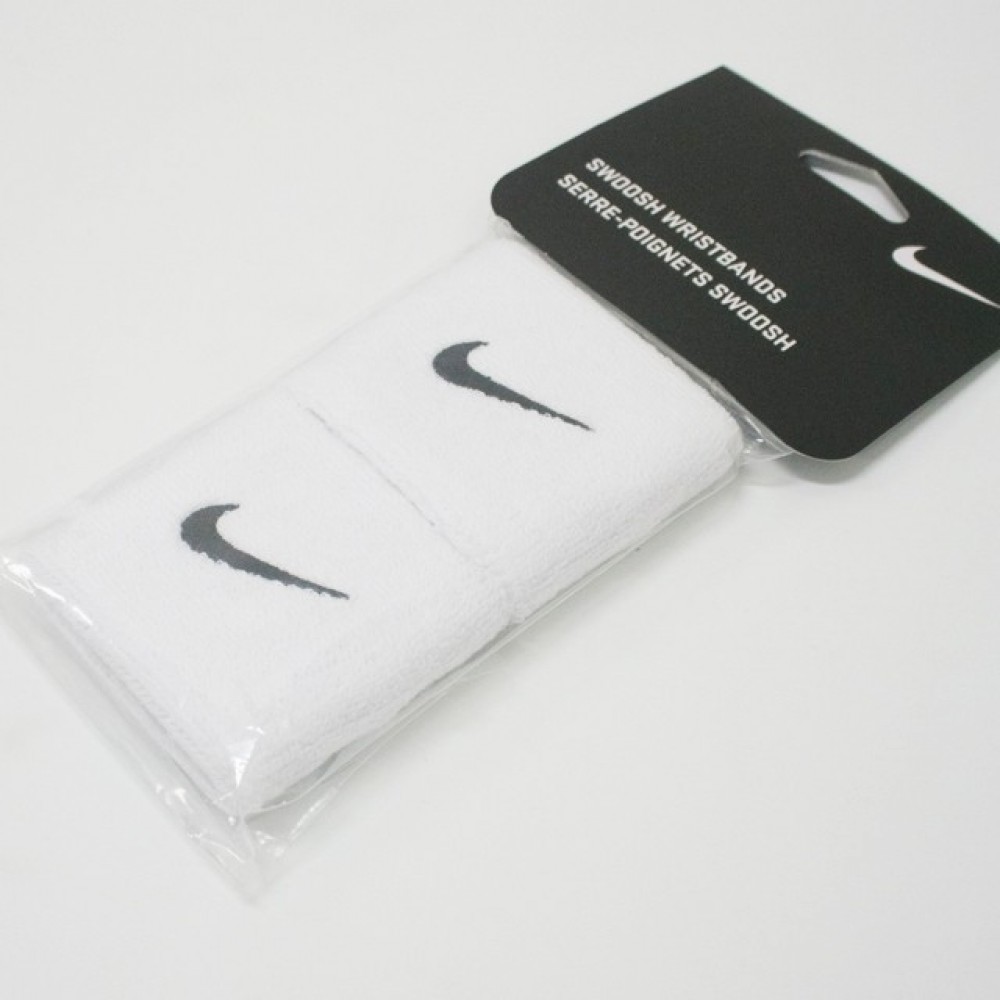Напульсники Nike Swoosh Wristbands 2 шт. (1 пара) для спорта, игр, тренировок (N.NN.04.010.OS)