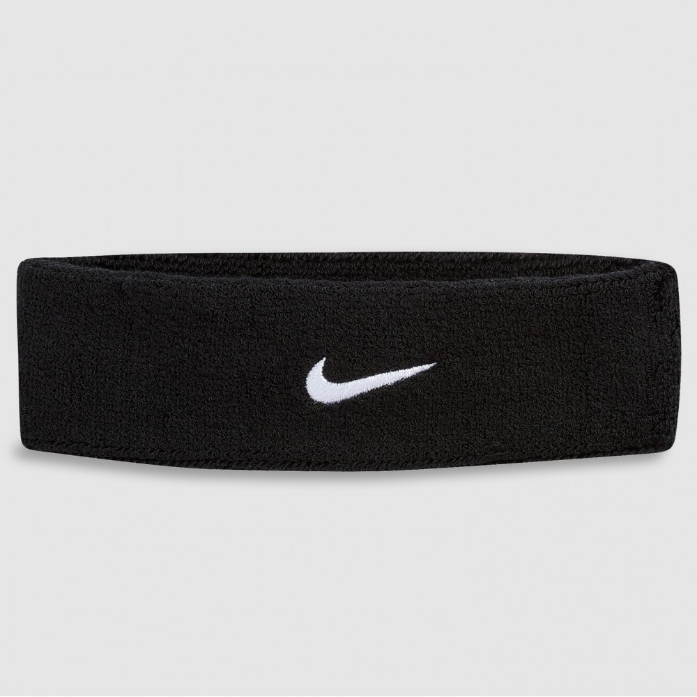 Повязка на голову Nike Swoosh Headband хлопок-полиэстер-нейлон черная (N.NN.07.010.OS) 