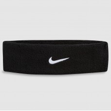 Повязка на голову Nike Swoosh Headband хлопок-полиэстер-нейлон черная (N.NN.07.010.OS) 