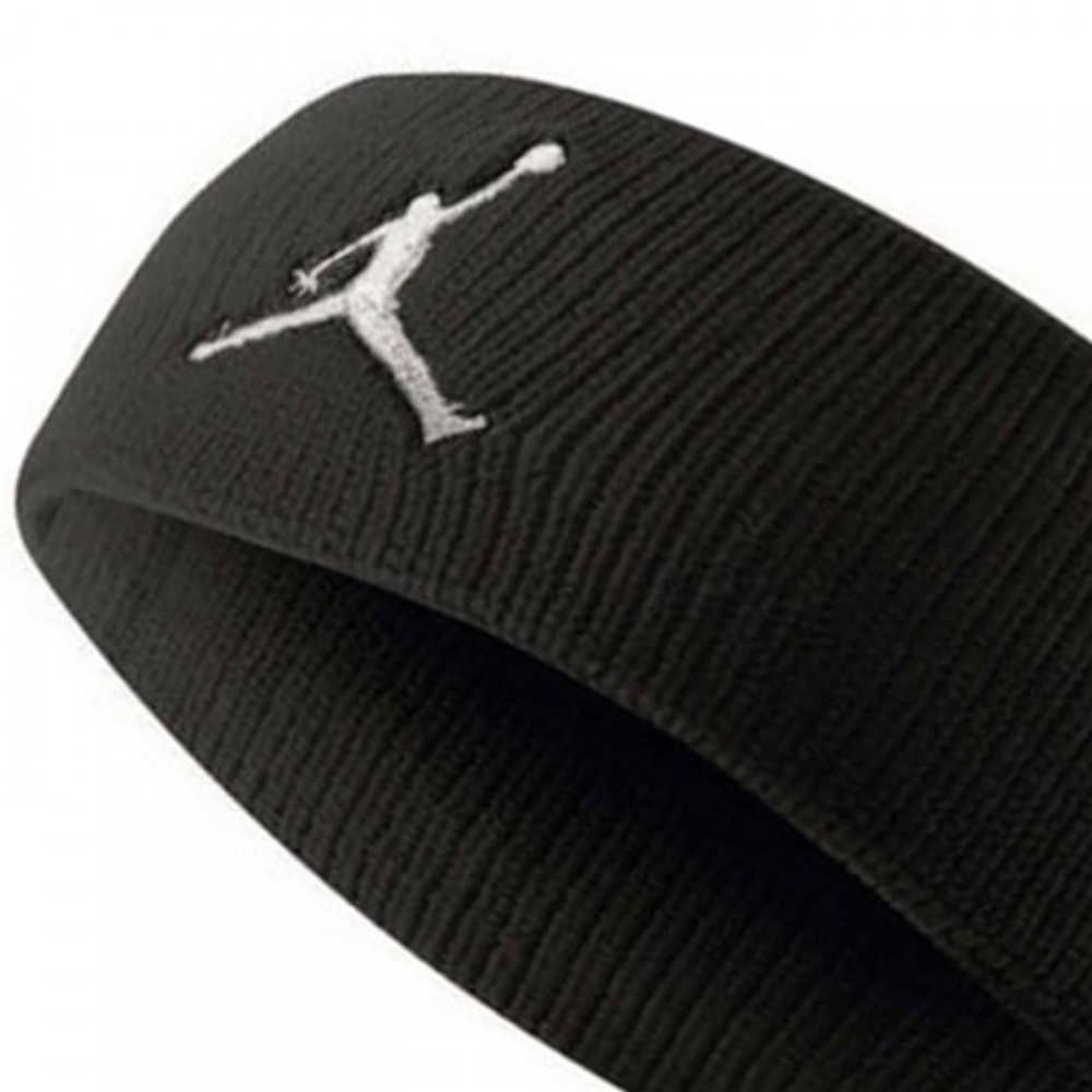 Повязка баскетбольная на голову Jordan Dri-Fit Jumpman Headband черная (J.JN.00.010.OS)