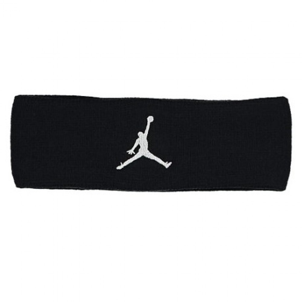 Повязка баскетбольная на голову Jordan Dri-Fit Jumpman Headband черная (J.JN.00.010.OS)