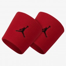 Напульсники баскетбольные Jordan Jumpman Wristbands Red 2 шт. (1 пара) для спорта, игр, тренировок (J.KN.01.605.OS)