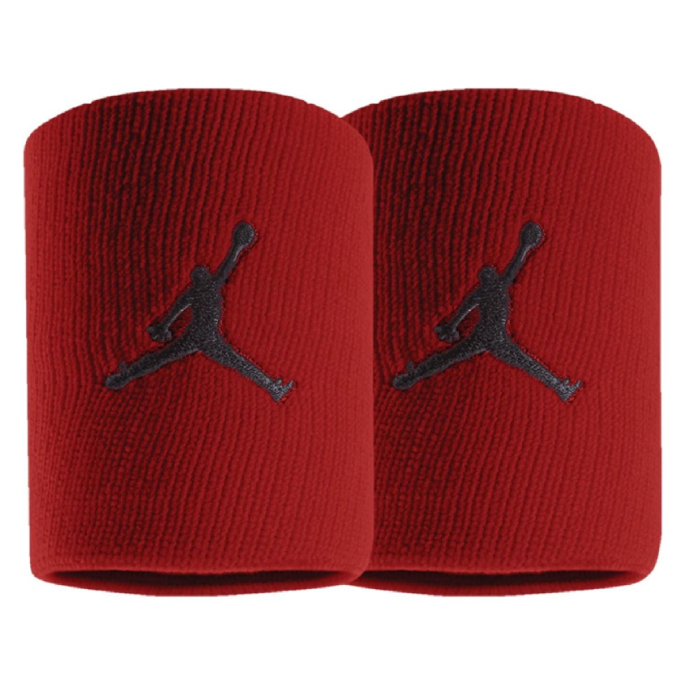 Напульсники баскетбольные Jordan Jumpman Wristbands Red 2 шт. (1 пара) для спорта, игр, тренировок (J.KN.01.605.OS)