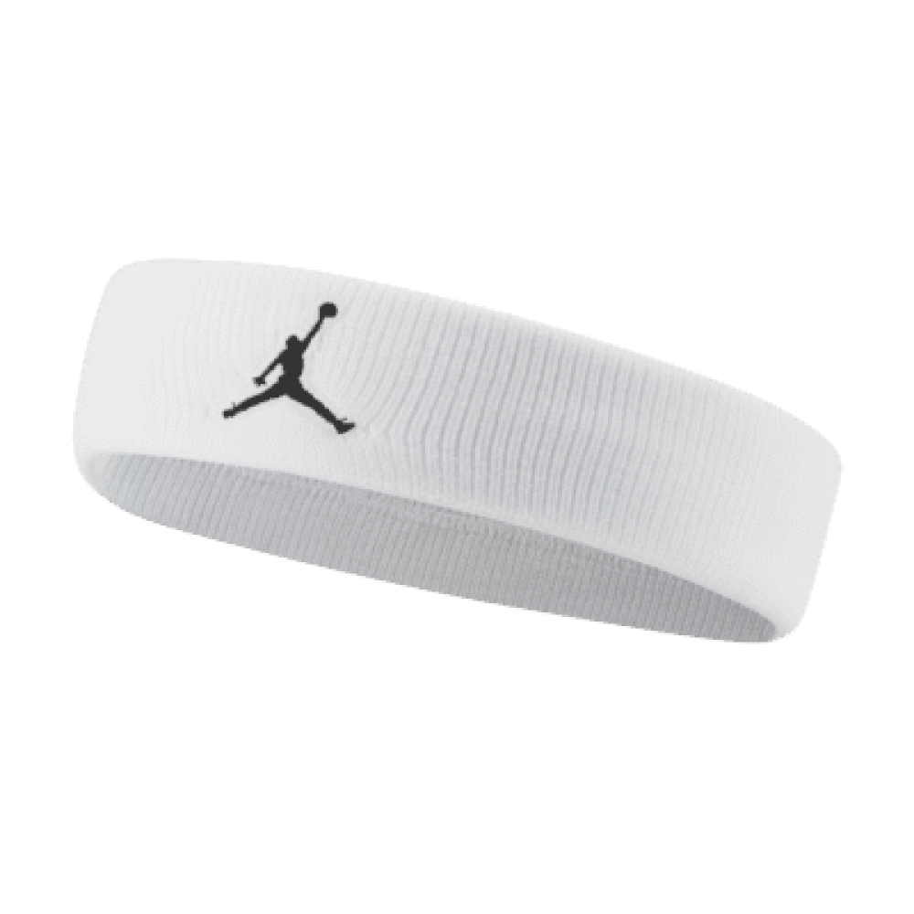 Повязка баскетбольная на голову Jordan Dri-Fit Jumpman Headband белая (J.KN.00.101.OS)