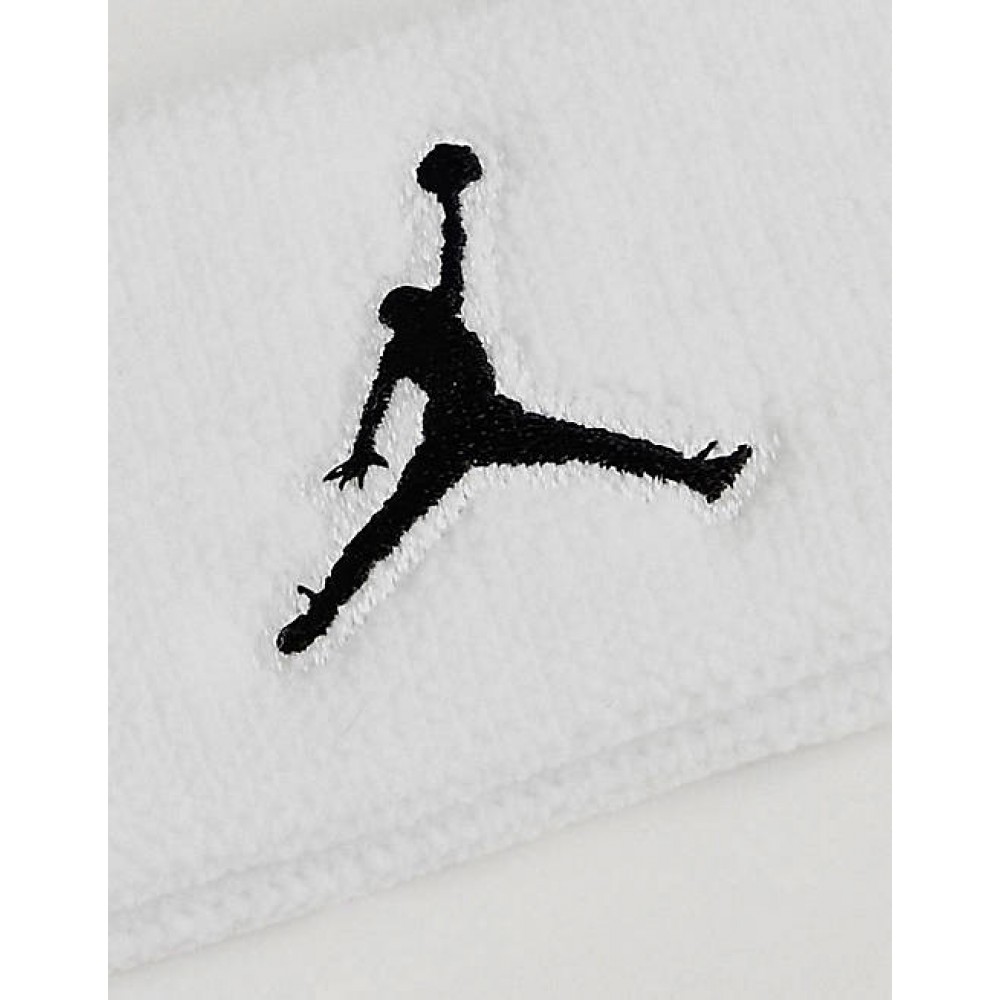 Повязка баскетбольная на голову Jordan Dri-Fit Jumpman Headband белая (J.KN.00.101.OS)