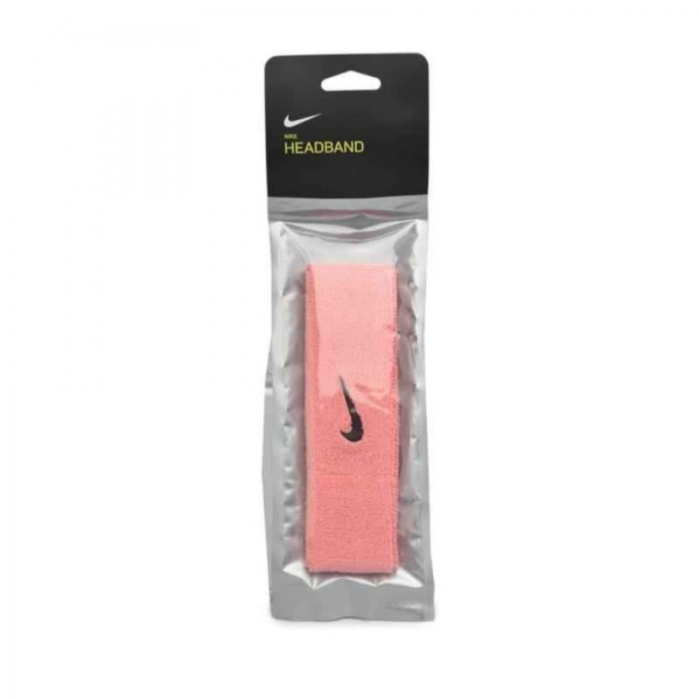 Повязка на голову Nike Swoosh Headband хлопок-полиэстер-нейлон розовая (N.000.1544.677.OS) 