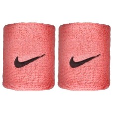 Напульсники Nike Swoosh Wristbands 2 шт. (1 пара) для спорта, игр, тренировок розовые (N.000.1565.677.OS)