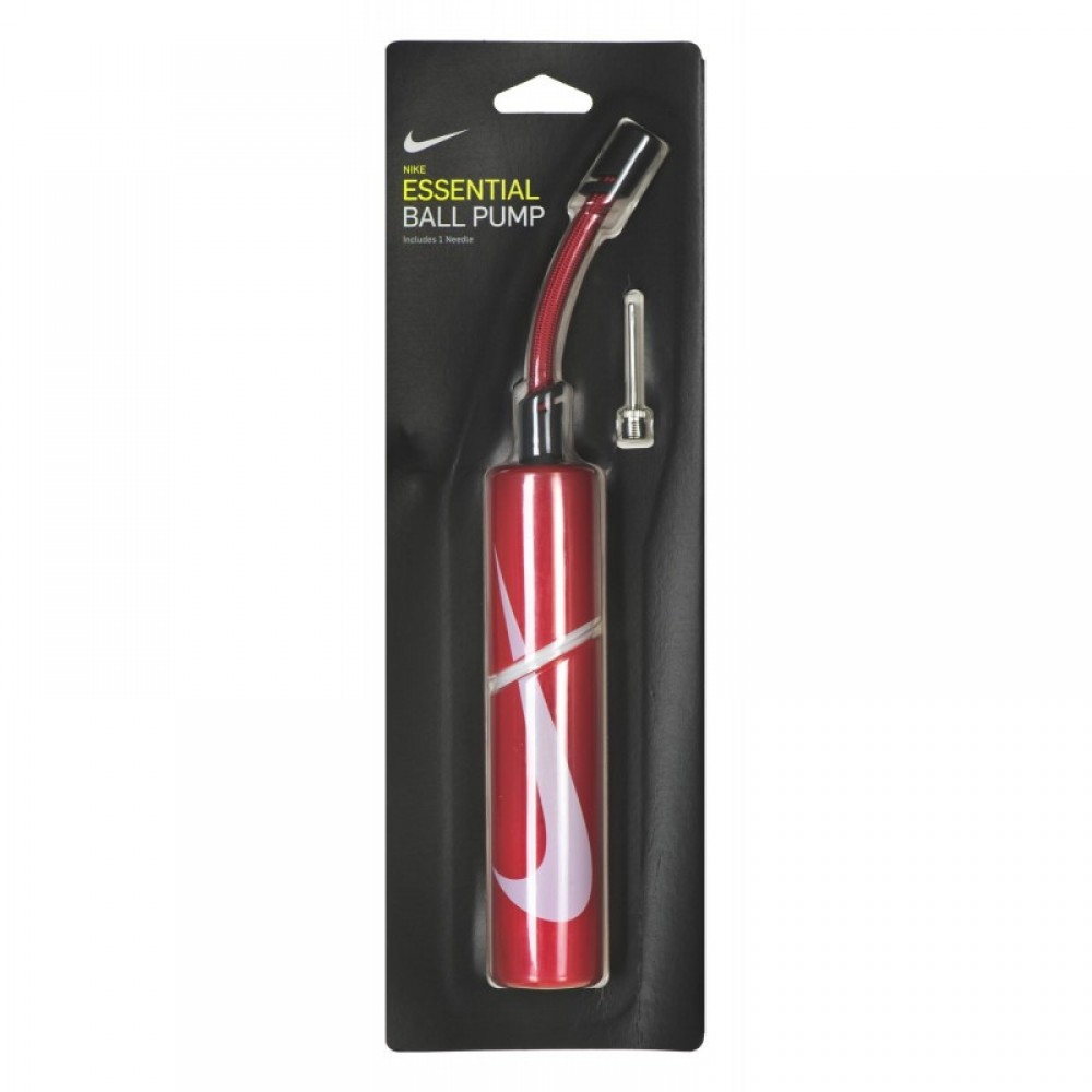 Насос Nike Essential Ball Pump Red ручной для спортивных мячей (N.KJ.01.681.NS)