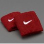 Напульсники Nike Swoosh Wristbands 2 шт. (1 пара) для спорта, игр, тренировок красные (N.NN.04.601.OS)