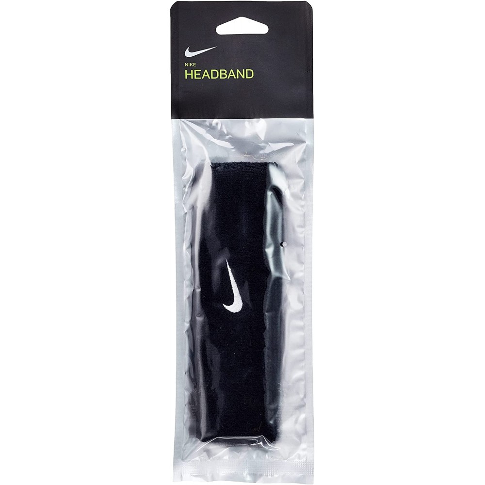 Повязка на голову Nike Swoosh Headband хлопок-полиэстер-нейлон черная (N.NN.07.010.OS) 