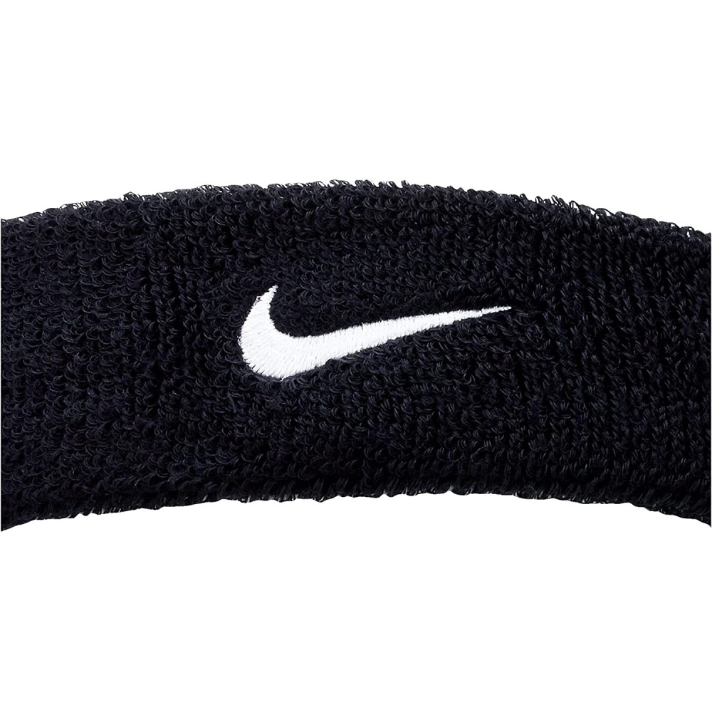 Повязка на голову Nike Swoosh Headband хлопок-полиэстер-нейлон черная (N.NN.07.010.OS) 
