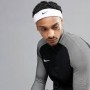 Повязка на голову Nike Swoosh Headband хлопок-полиэстер-нейлон белая (N.NN.07.101.OS) 