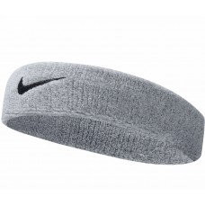 Повязка на голову Nike Swoosh Headband хлопок-полиэстер-нейлон серая (N.NN.07.051.OS) 