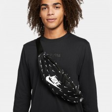 Сумка-бананка на пояс Nike Heritage Waistpack для хранения мелких предметов (DM2161-010)