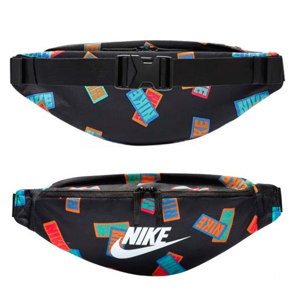 Сумка-бананка на пояс Nike Heritage Waistpack для хранения мелких предметов (DM2162-010)