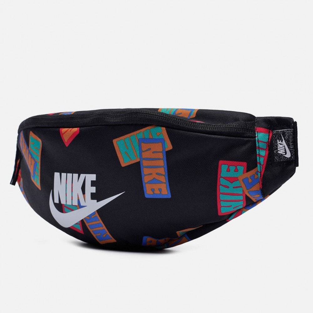 Сумка-бананка на пояс Nike Heritage Waistpack для хранения мелких предметов (DM2162-010)