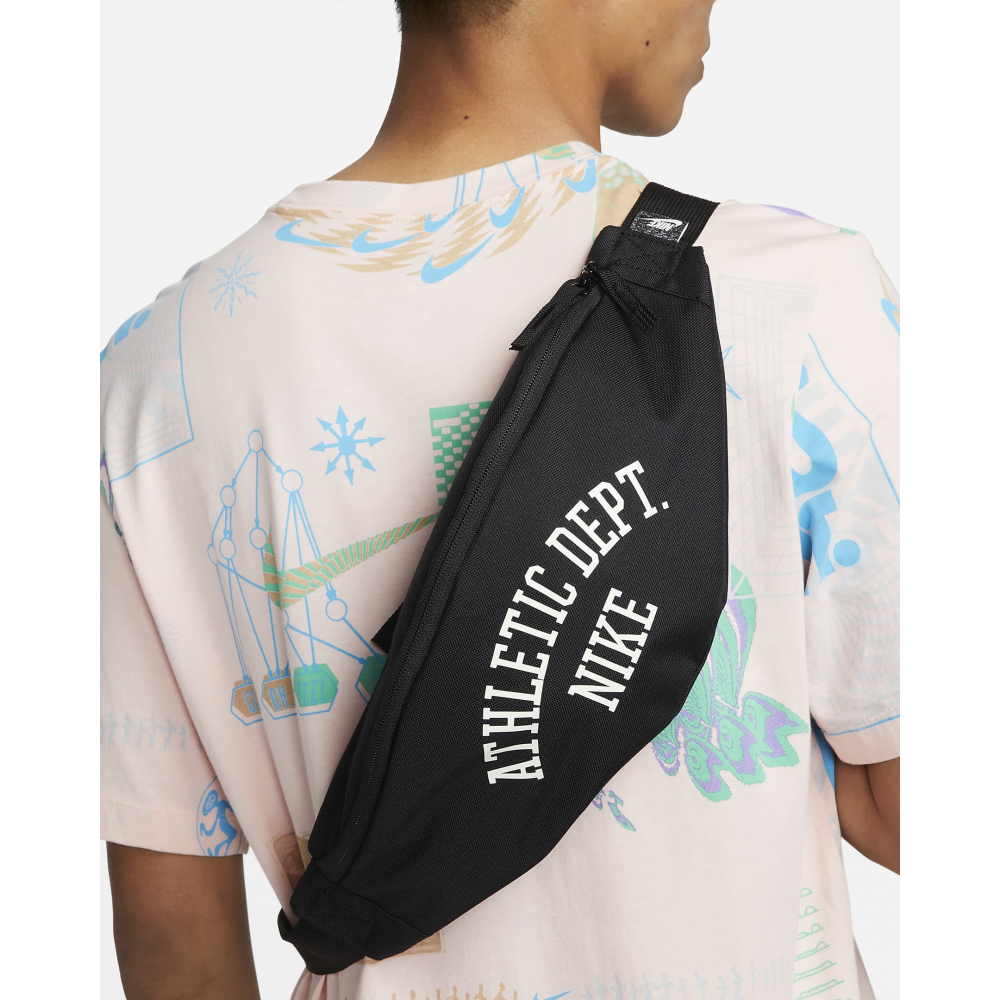 Сумка-бананка на пояс Nike Heritage Waistpack для хранения мелких предметов (FD4317-010)