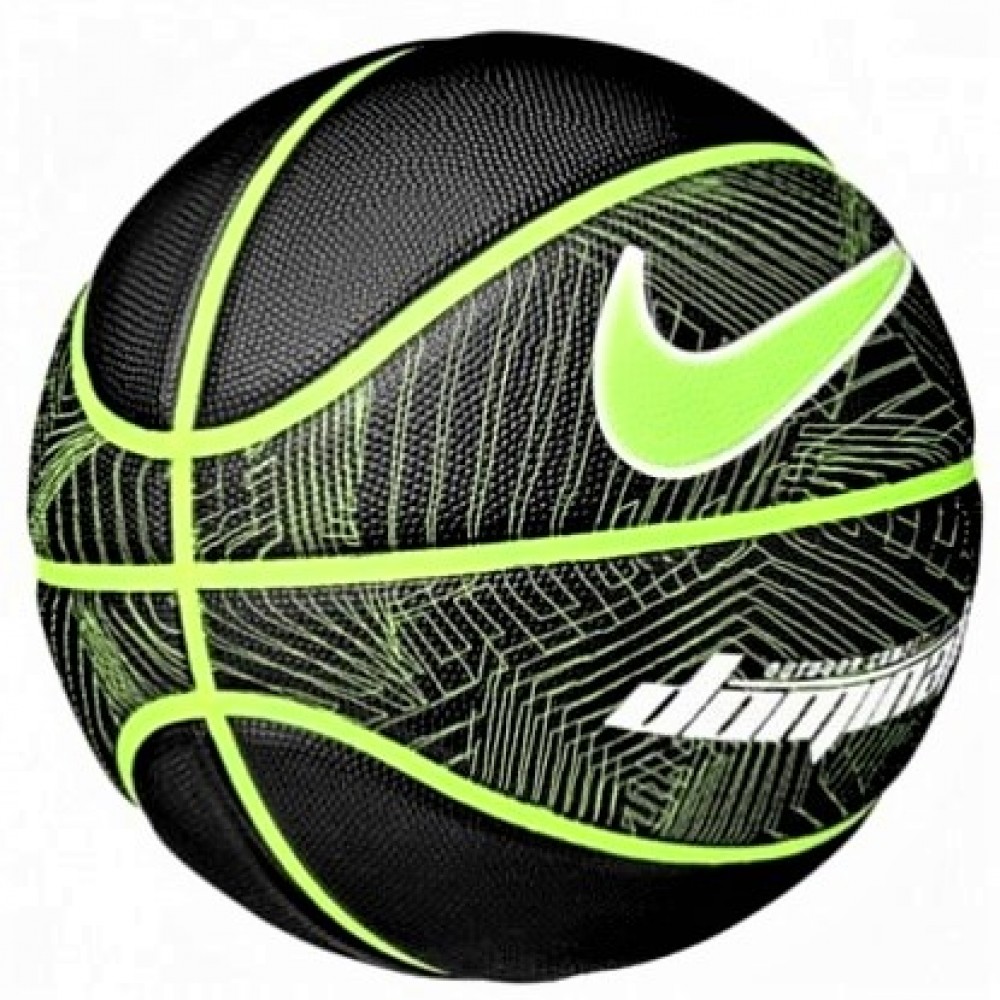 Мяч баскетбольный Nike Dominate Volt размер 7 резиновый (N.000.1165.044.07)